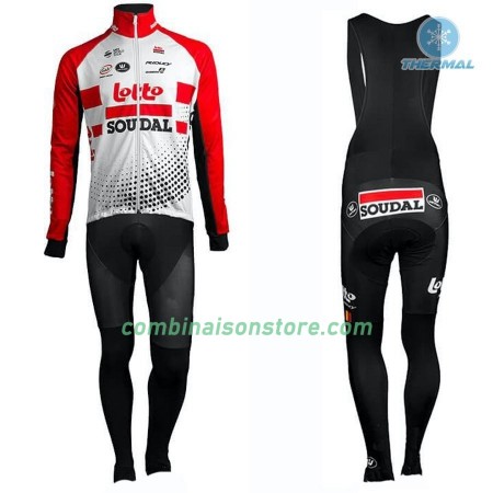 Maillot Cyclisme Hiver + Collant à Bretelles 2019 Lotto-Soudal N001